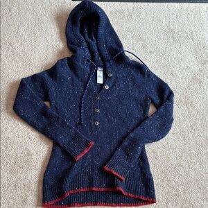 Wool Patagonia Sweater with Red Trim